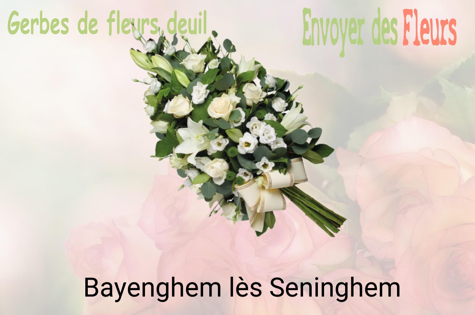 Gerbe de fleurs de deuil livrée à Bayenghem-lès-Seninghem